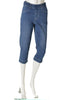 JEGGINGS DONNA ELASTICO TASCHE TRE QUARTI LARGHI STRASS MARCA EMANUELA COSTA ART.EC6482