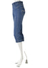 JEGGINGS DONNA ELASTICO TASCHE TRE QUARTI LARGHI STRASS MARCA EMANUELA COSTA ART.EC6482