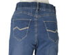 JEGGINGS DONNA ELASTICO TASCHE TRE QUARTI LARGHI STRASS MARCA EMANUELA COSTA ART.EC6482