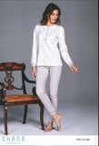 PIGIAMA DONNA RAGAZZA SERAFINO FIORI TERMO COTONE MARCA OHANA ART.21199