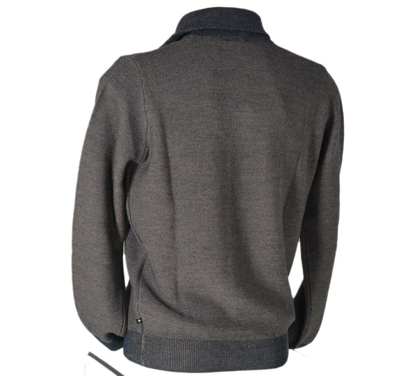 MAGLIONE UOMO MEZZA ZIP POLSINI FASCIA MELANGE MARCA SPORTING MARE ART.1270/30Z