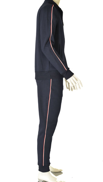 TUTA UOMO ZIP POLSINI FASCIA TASCA COULISSE ELASTICO STAMPA MARCA COVERIART.TF3157