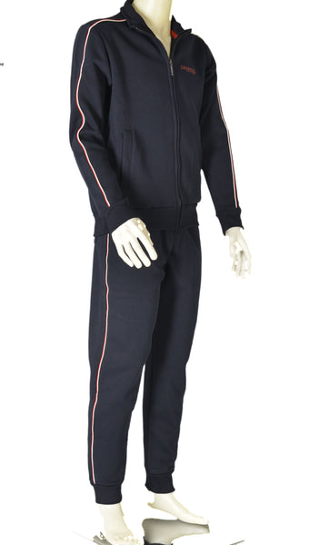 TUTA UOMO ZIP POLSINI FASCIA TASCA COULISSE ELASTICO STAMPA MARCA COVERIART.TF3157