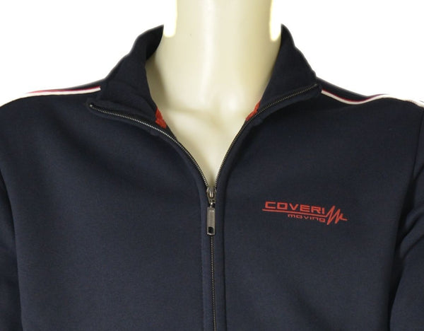 TUTA UOMO ZIP POLSINI FASCIA TASCA COULISSE ELASTICO STAMPA MARCA COVERIART.TF3157