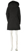 GIUBBINO DONNA LUNGO ZIP BOTTONI TASCHE CAPPUCCIO ECOPELLICCIA ECO PIUMA SCIANCRATO MARCA FOUR STREETS ART.T238SP