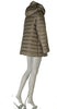 GIACCONE DONNA CONFORMATO ZIP BOTTONI TASCHE COULISSE CAPPUCCIO ECOPELLICCIA MARCA FOUR STREETS ART. T250SP