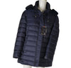 GIACCONE DONNA CONFORMATO ZIP BOTTONI TASCHE COULISSE CAPPUCCIO ECOPELLICCIA MARCA FOUR STREETS ART. T250SP