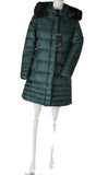 GIACCONE DONNA ZIP BOTTONI POLSINI CAPPUCCIO ECOPELLICCIA  TASCHE MARCA FOURSTREETS ART.T208SP