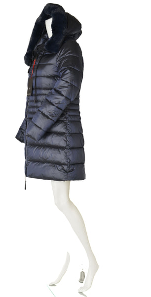 GIACCONE DONNA ZIP TASCHE CAPPUCCIO ECOPELLICCIA COULISSE MARCA FOUR STREETS ART.TB816