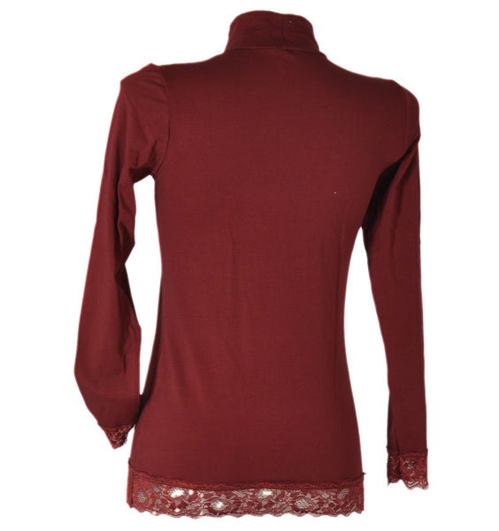 LUPETTO DONNA PIZZO MARCA ROSSOPORPORA ART.MGD205F