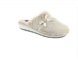 INBLU FURRY SLIPPERS WITH DECORATIVE BOW - LB93