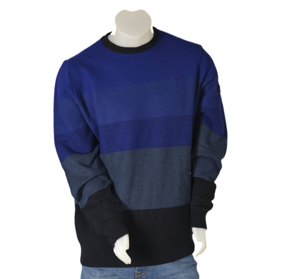 MAGLIONE UOMO RAGAZZO GIROCOLLO MISTO LANA POLSINI MARCA NAVIGARE ART.220335