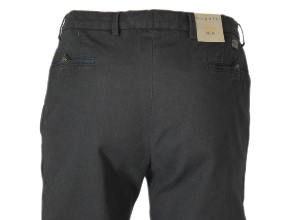 PANTALONE UOMO ZIP BOTTONE TASCHE FRANCESI MICRO FANTASIA BUGATTI ART.1423 26348