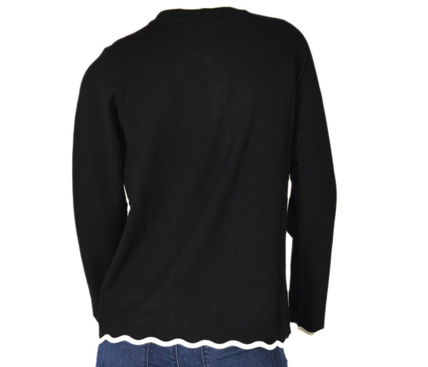 MAGLIONE DONNA GIROCOLLO BOTTONI VISCOSA MARCA RIVA TRICOT ART.S715411