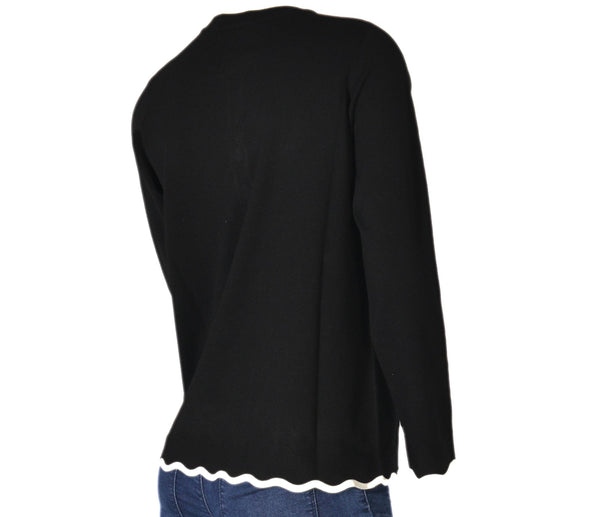 MAGLIONE DONNA GIROCOLLO BOTTONI VISCOSA MARCA RIVA TRICOT ART.S715411