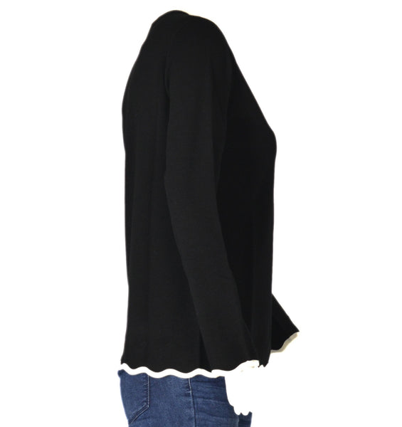 MAGLIONE DONNA GIROCOLLO BOTTONI VISCOSA MARCA RIVA TRICOT ART.S715411