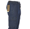 JEANS CARGO UOMO RAGAZZO TASCHE COULISSE ZIP BOTTONE SEA BARRIER ART.BAROLO71