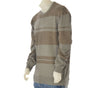 MAGLIONE UOMO GIROCOLLO POLSINI FASCIA RIGHE MARCA 20 TERZI ART.1050 80