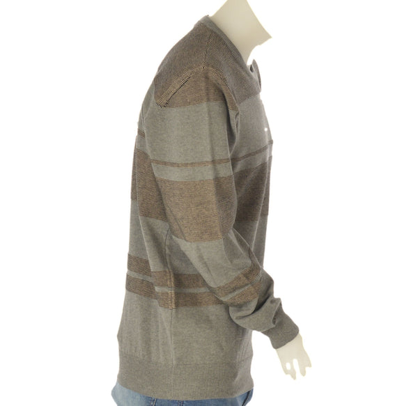 MAGLIONE UOMO GIROCOLLO POLSINI FASCIA RIGHE MARCA 20 TERZI ART.1050 80