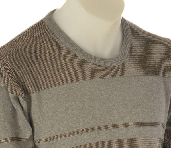 MAGLIONE UOMO GIROCOLLO POLSINI FASCIA RIGHE MARCA 20 TERZI ART.1050 80