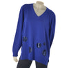 MAGLIONE DONNA RAGAZZA CURVY SCOLLO A V VISCOSA MARCA DOLCEMENTE ART.23