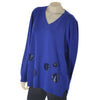 MAGLIONE DONNA RAGAZZA CURVY SCOLLO A V VISCOSA MARCA DOLCEMENTE ART.23