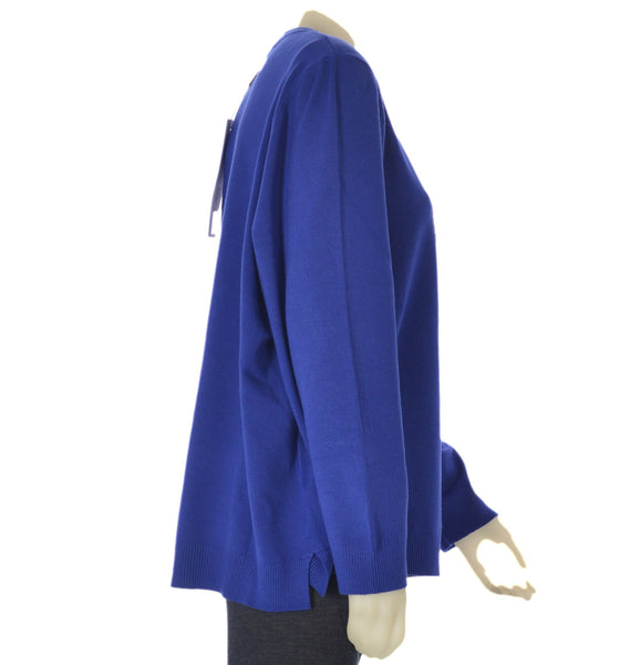 MAGLIONE DONNA RAGAZZA CURVY VISCOSA SCOLLO A V CUORE MARCA DOLCEMENTE ART.10
