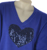 MAGLIONE DONNA RAGAZZA CURVY VISCOSA SCOLLO A V CUORE MARCA DOLCEMENTE ART.10
