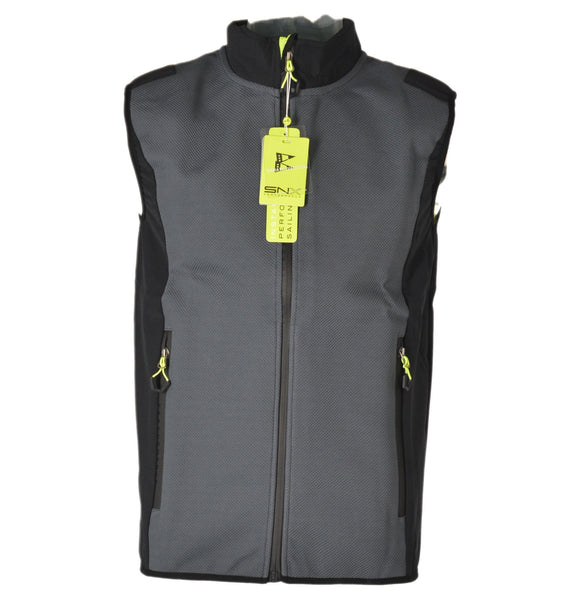 GILET UOMO ZIP TASCHE TECNICO TRASPIRANTE MARCA SCUOLA NAUTICA ART.213903