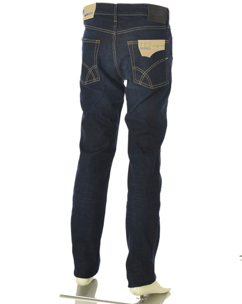 JEANS UOMO ZIP BOTTONE CINQUE TASCHE SCURO SLIM MARCA GAS ART.ALBERT