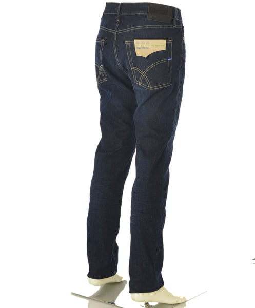 JEANS UOMO ZIP BOTTONE CINQUE TASCHE SCURO SLIM MARCA GAS ART.ALBERT