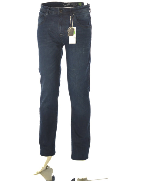 JEANS UOMO ZIP BOTTONE CINQUE TASCHE SCURO REGOLARE MARCA LOSAN ART.22K-9004AL
