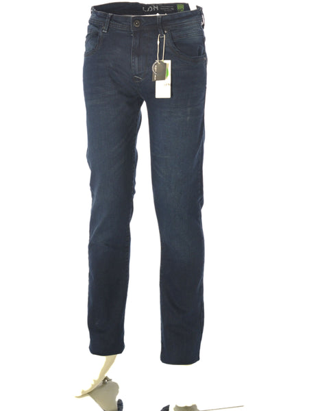 JEANS UOMO ZIP BOTTONE CINQUE TASCHE SCURO REGOLARE MARCA LOSAN ART.22K-9004AL
