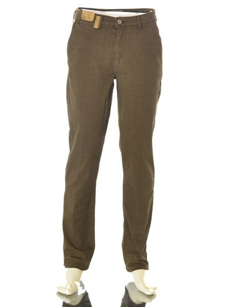 PANTALONI UOMO ZIP BOTTONE CINQUE TASCHE QUADRI MARCA SEA BARRIER ART.GENEPY-88