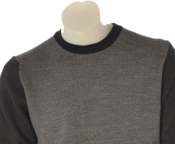 MAGLIONE UOMO NAVIGARE GIROCOLLO BICOLORE POLSINI ART.NVFW220333