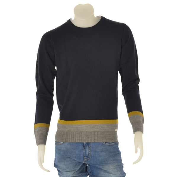 MAGLIONE UOMO RAGAZZO GIROCOLLO POLSINI MARCA URBAN RING ART.UR30057