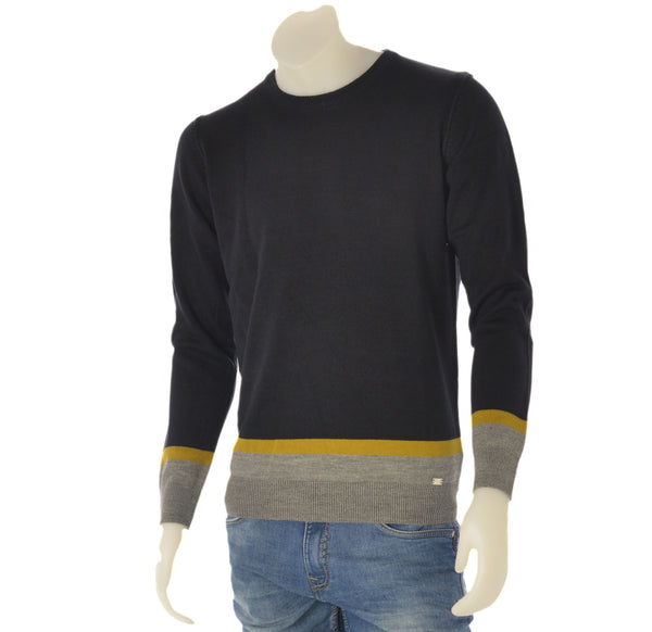 MAGLIONE UOMO RAGAZZO GIROCOLLO POLSINI MARCA URBAN RING ART.UR30057