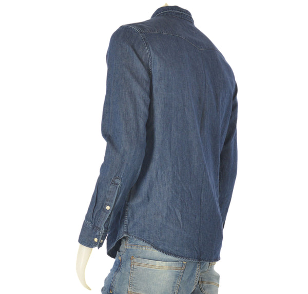 CAMICIA UOMO JEANS AUTOMATICI TASCHE REGULAR STONDATA MARCA LEE ART.L66WCUVK