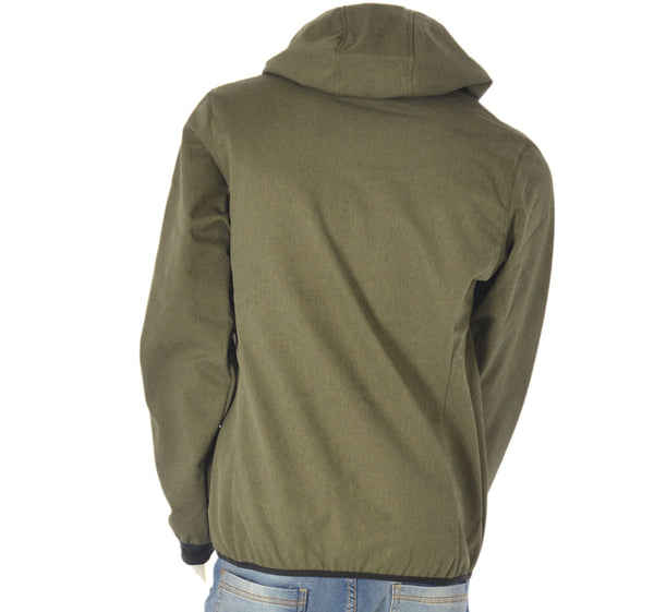GIACCA UOMO ZIP CAPPUCCIO POLSINO TRASPIRANTE ANTIVENTO MARCA BRUGI ART.N81H