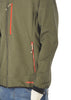 GIACCA UOMO ZIP CAPPUCCIO POLSINO TRASPIRANTE ANTIVENTO MARCA BRUGI ART.N81H