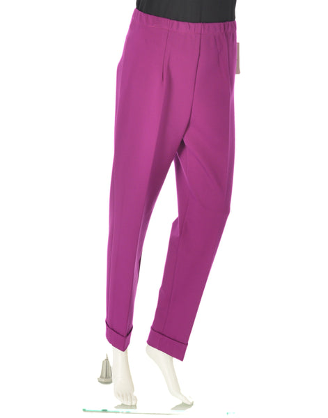 PANTALONE DONNA ELASTICO RISVOLTO MORBIDO MARCA EL.MA ART.6248