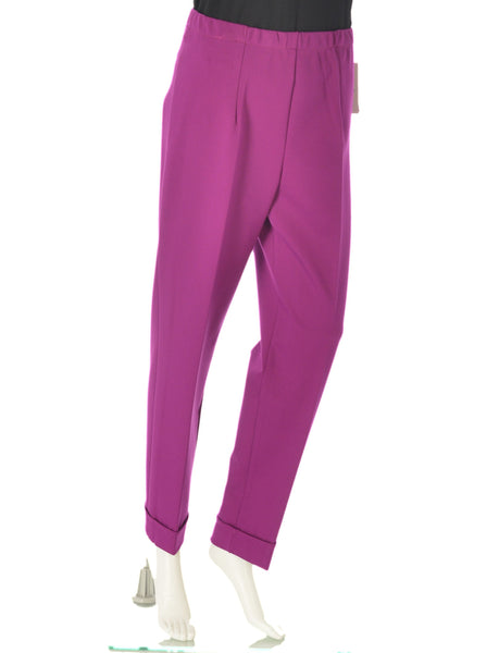PANTALONE DONNA ELASTICO RISVOLTO MORBIDO MARCA EL.MA ART.6248