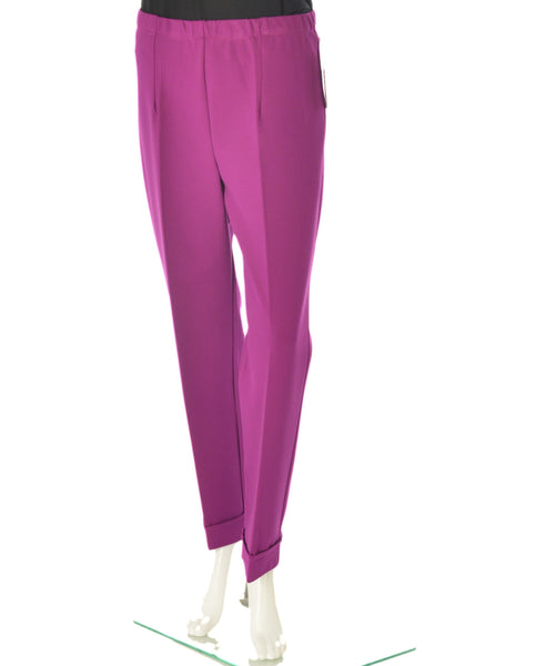 PANTALONE DONNA ELASTICO RISVOLTO MORBIDO MARCA EL.MA ART.6248