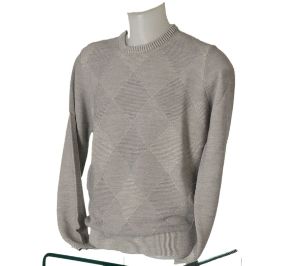 MAGLIONE UOMO GIROCOLLO POLSINI FASCIA ROMBI MARCA SPORTING MARE ART.1260/80