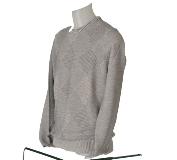 MAGLIONE UOMO GIROCOLLO POLSINI FASCIA ROMBI MARCA SPORTING MARE ART.1260/80