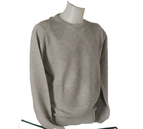 MAGLIONE UOMO GIROCOLLO POLSINI FASCIA ROMBI MARCA SPORTING MARE ART.1260/80