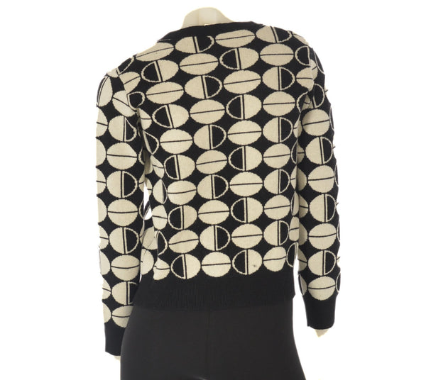 MAGLIONE DONNA GIROCOLLO POLSNI FASCIA FANTASIA MORBIDO CALDO MARCA CAVALLERI BARBARELLA ART.7238