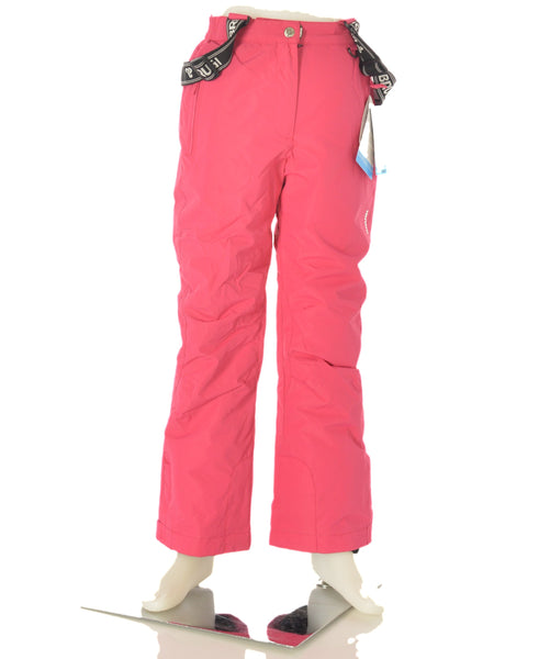 PANTALONE SCI RAGAZZA ZIPBOTTINI BRETELLE IDROREPELLENTE IMPERMEABILE ANTIVENTO MARCA BRUGI ART.J611T22K1C