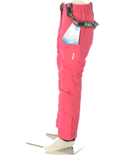 PANTALONE SCI RAGAZZA ZIPBOTTINI BRETELLE IDROREPELLENTE IMPERMEABILE ANTIVENTO MARCA BRUGI ART.J611T22K1C
