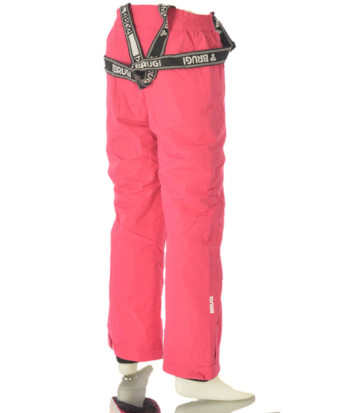 PANTALONE SCI RAGAZZA ZIPBOTTINI BRETELLE IDROREPELLENTE IMPERMEABILE ANTIVENTO MARCA BRUGI ART.J611T22K1C